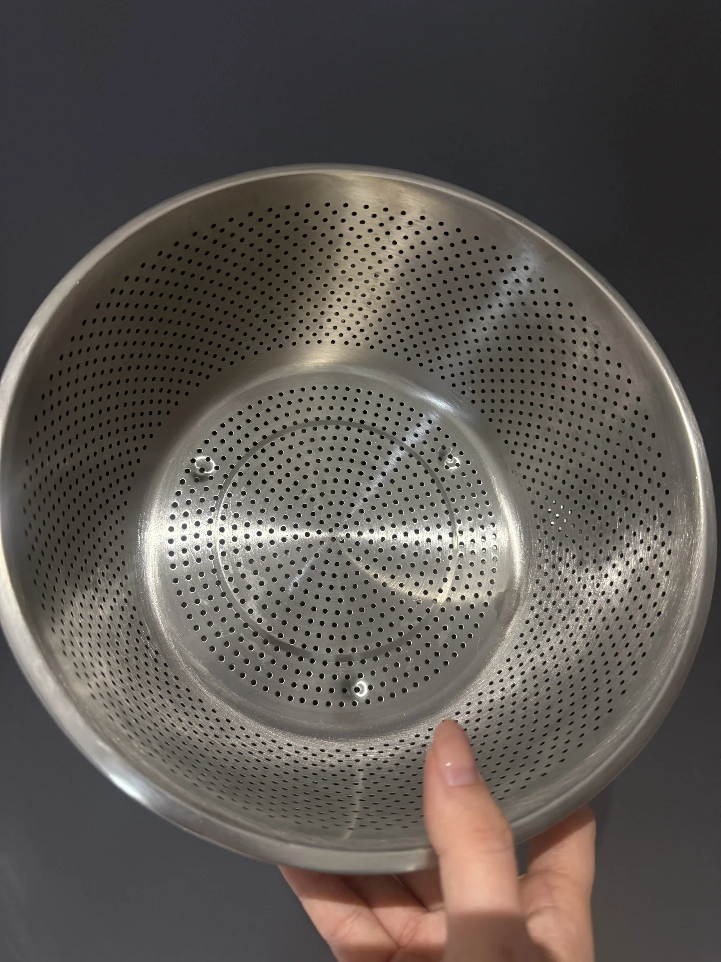 Cesta de drenaje metálica de acero inoxidable 304 para lavado de frutas, arroz y preparación de ensaladas, estilo común para ...