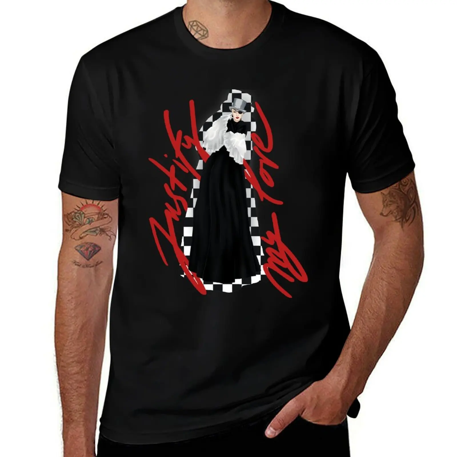 Justify My Love V2 T-Shirt Plus Size Basic Short Sleeve Top T-Shirt
