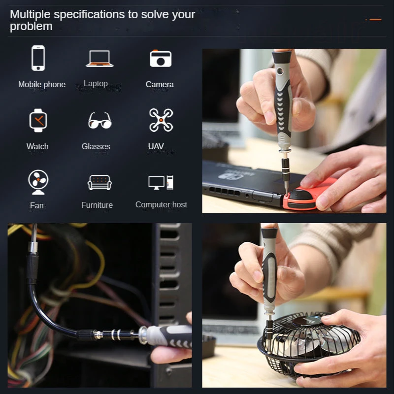Xiaomi Precision Screwdriver Set Multifunctional Screw Driver Bit Tool With Handle Mobile Notebook Watch Repair Tools 130 in 1