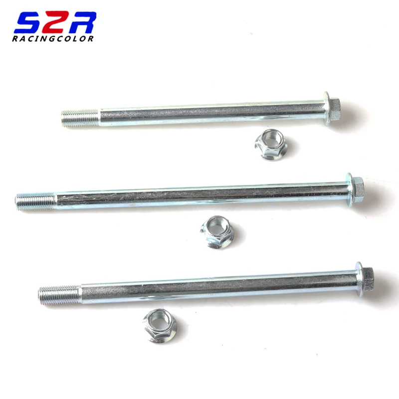 Motorcycle Front Rear Back Wheel Axle Shaft Pivot Assy For YAMAHA YBR125 YBR YB 125 YB125Z  125CC 150CC 250CC Dirt Bike Parts