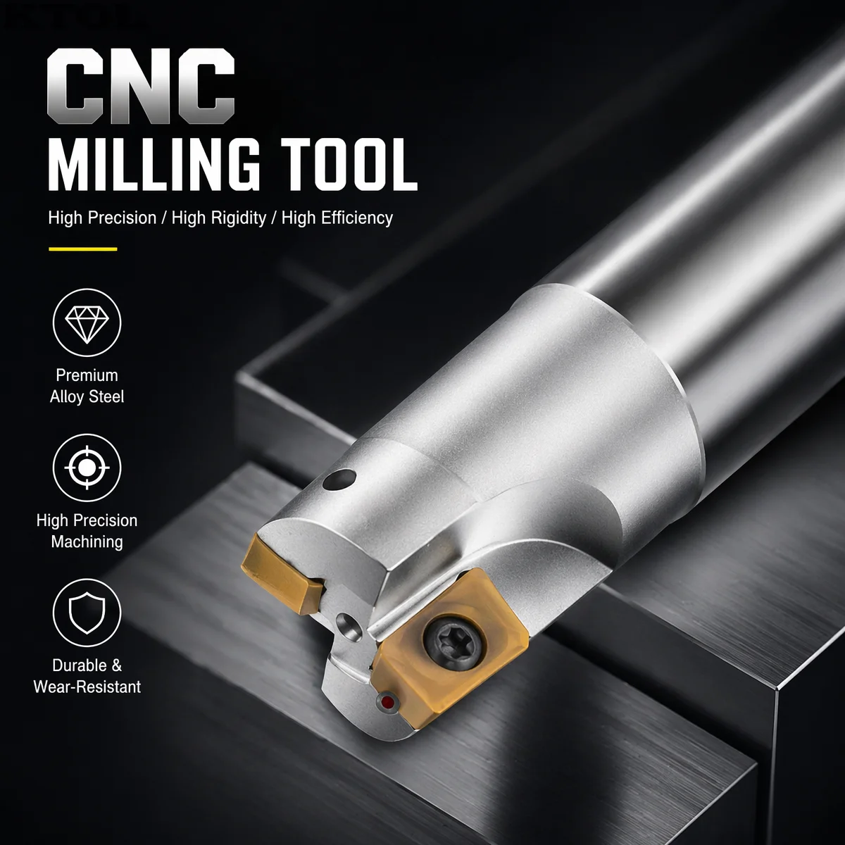 

90 Right Angle Milling Holding Tool Arbor Cutter Carbide End Mill Indexable CNC Blade Holder Bar for Rough Slot Machining Center