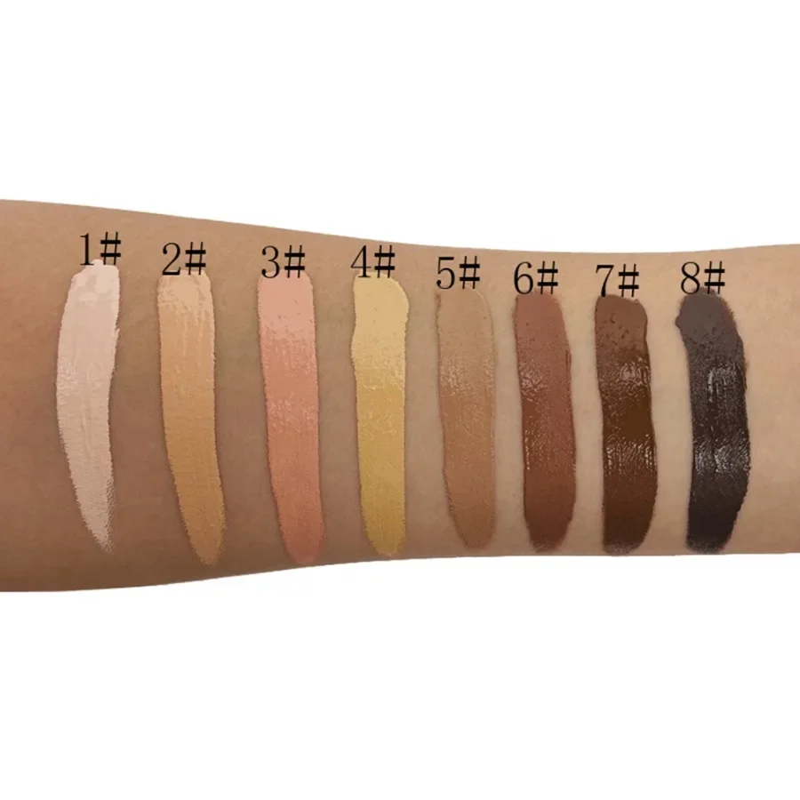 Benutzer definierte 16 Farben Silber Deckel flüssigen Concealer Bleistift langlebige wasserdichte Öl kontrolle feuchtigkeit spendende Concealer Bulk