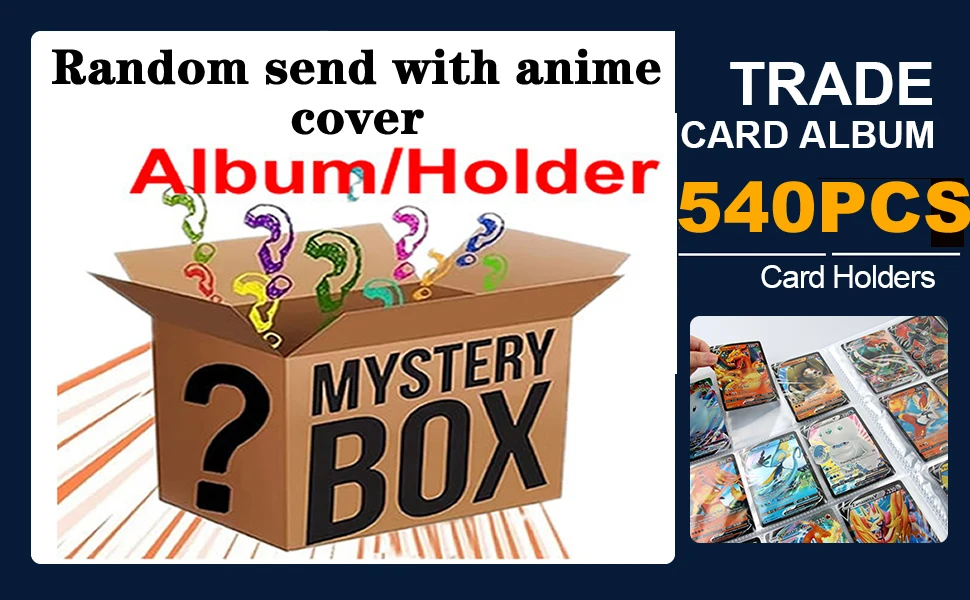 9 Pocket Anime Cover Kaarten Album Collectie Houder Bindmiddel Map Fit Voor Pokemon YuGiOh TCG Game Sport Voetbal 540 kaart Opslag