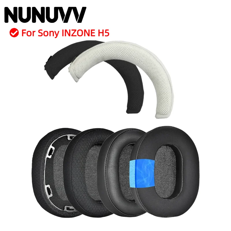 

NUNUVV Replacement Earpads Cushion For Sony INZONE H5 Ear Pads Headphones Memory Sponge Sleeves Cover Case Repair Parts