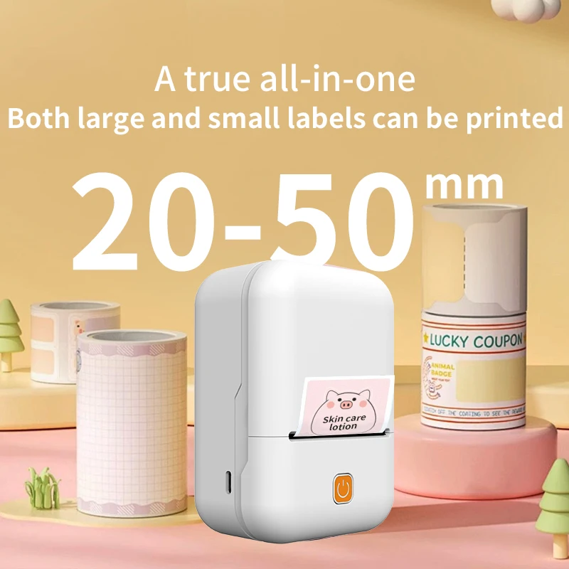 TJXL-OEM Wholesale Y2 Thermal Label Printer Portable Small Printer for Work Home School Type-C IOS Android Stickers Printer