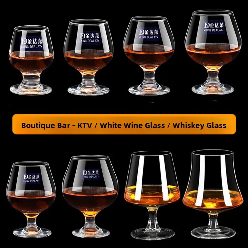 Thickened Bar Whiskey Glass Short Stem Wine Cup Xo Alcohol Cup Foreign Liquor Cup Glassware for Restaurant And Cafe