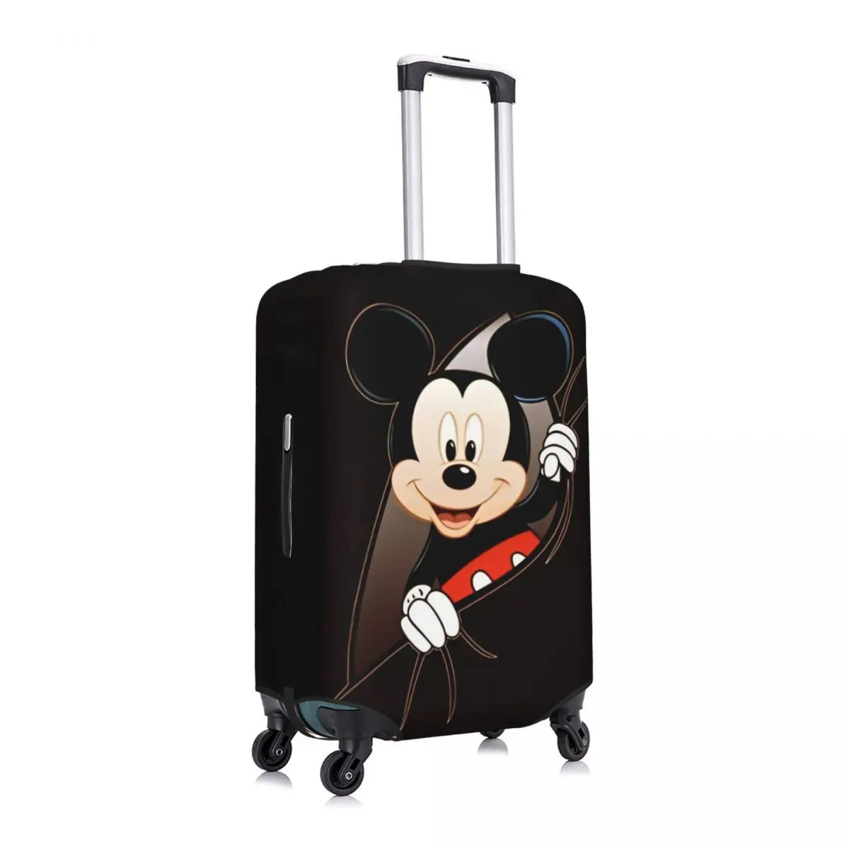 Funda de maleta de dibujos animados de Mickey Mouse, Protector de equipaje elástico para vacaciones, viaje de crucero