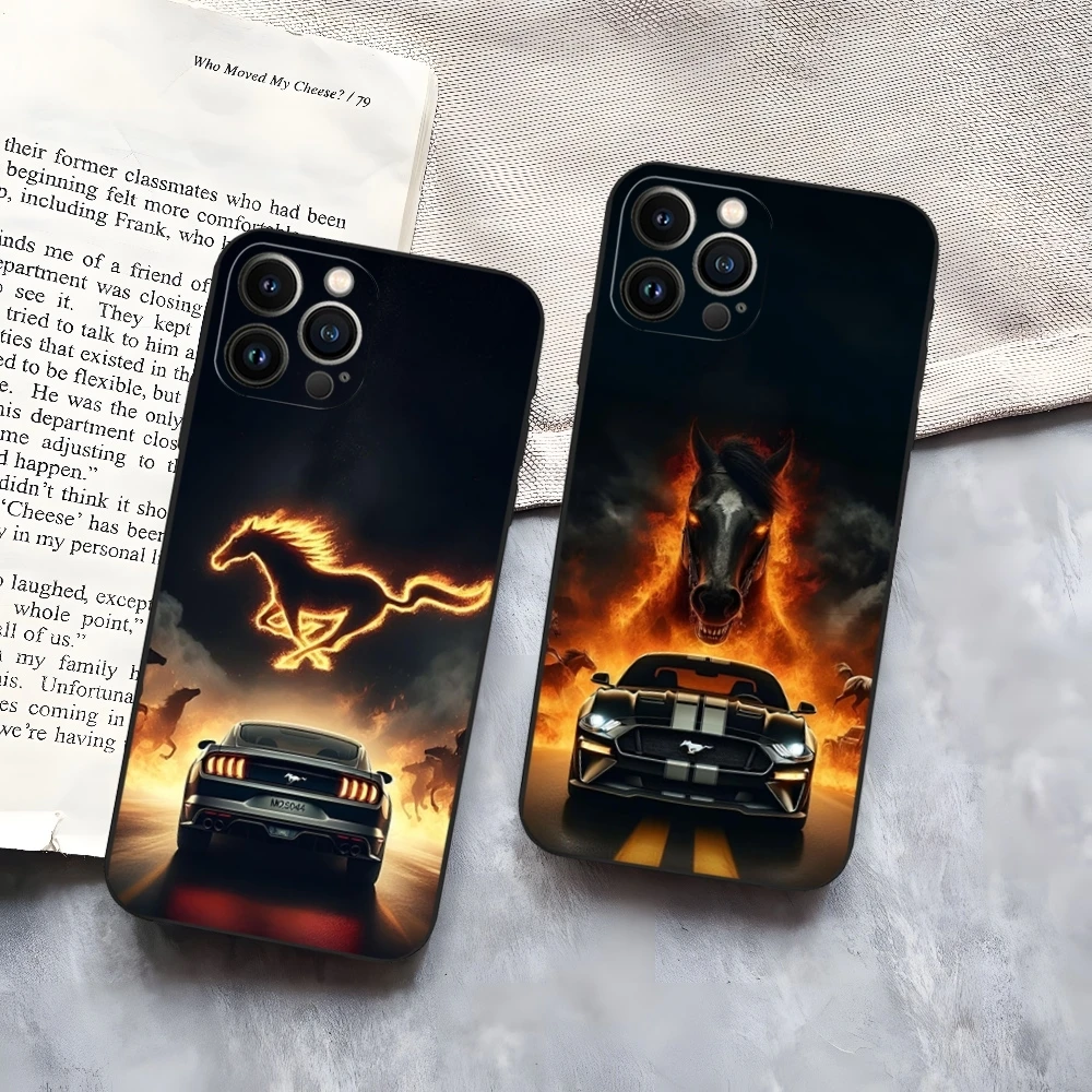 Cobra Mustang Mobile Cell  Phone Case for iphone 15 14 Pro 13 Mini 11 12 Max Xr X Xs 8 Plus Shockproof Back Cover