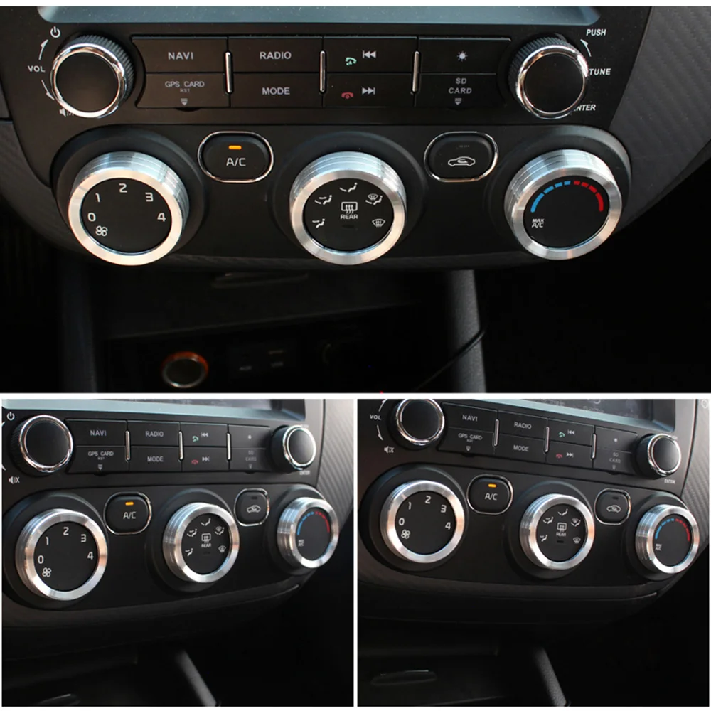 لكيا 2017 2018 سيراتو K3 YD S قسط الرياضة فورتي S LX سيارة تكييف الهواء مقبض مفتاح التشغيل حلقة الكسوة التيار المتناوب زر الديكور غطاء #4