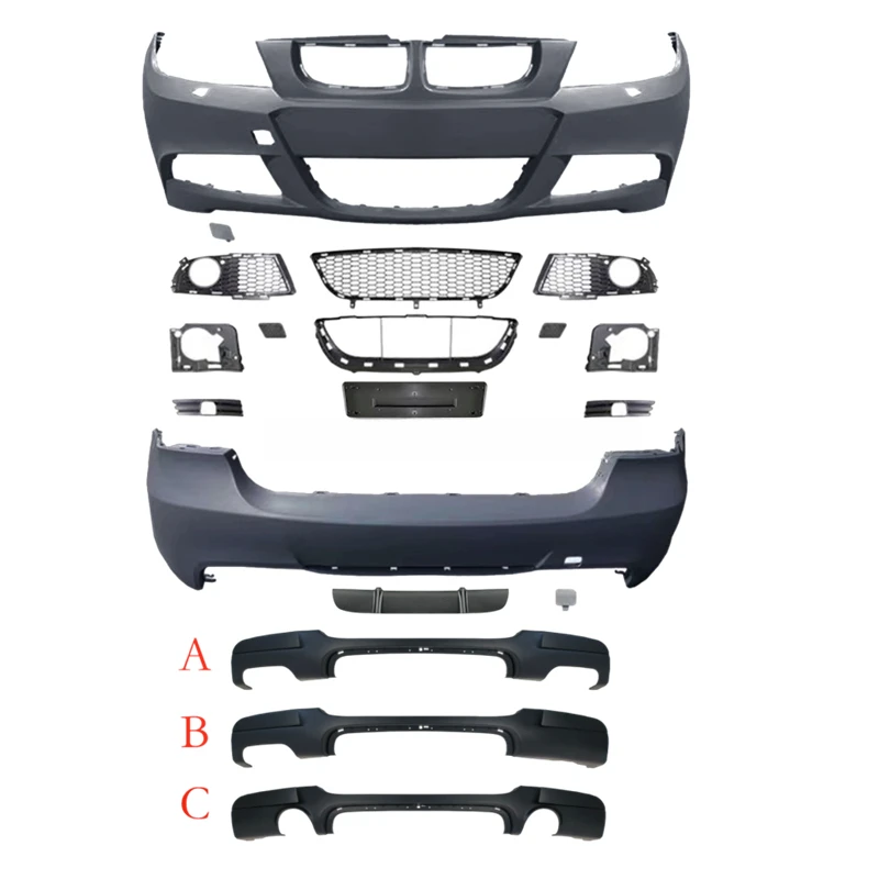 High Quality M Sport M-Tech Style Full Body Kit Facelift Upgrade Accessories Fit For 3 Series E90 LCI 350i 2005-2011 Auto Exteri