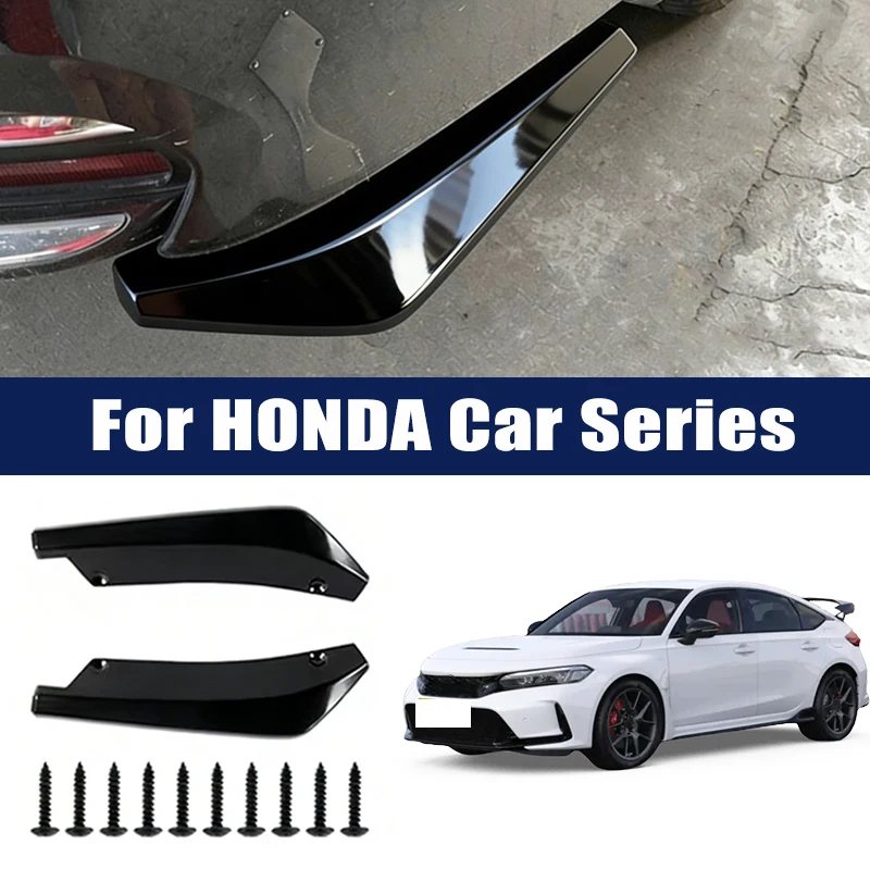 

Car Rear Bumper Lip Diffuser Splitter Spoiler Scratch Protector For Honda Civic Accord CRV HRV Fit Jazz City Passport Pilot