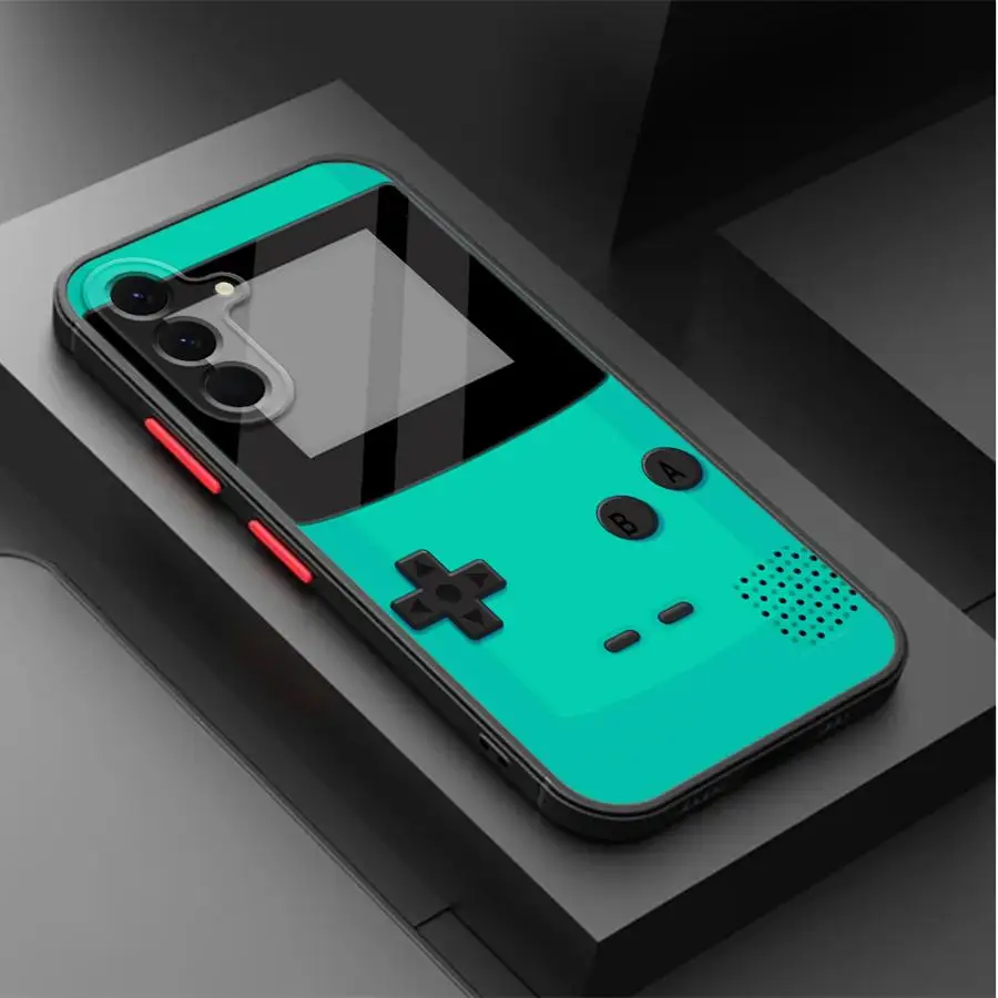 عودة غطاء الهاتف حقيبة لهاتف سامسونج غالاكسي A36 A21s A25 A26 A34 A52 A56 A35 A33 A24 A53 A54 A73 الأصفر لعبة وحدة التحكم