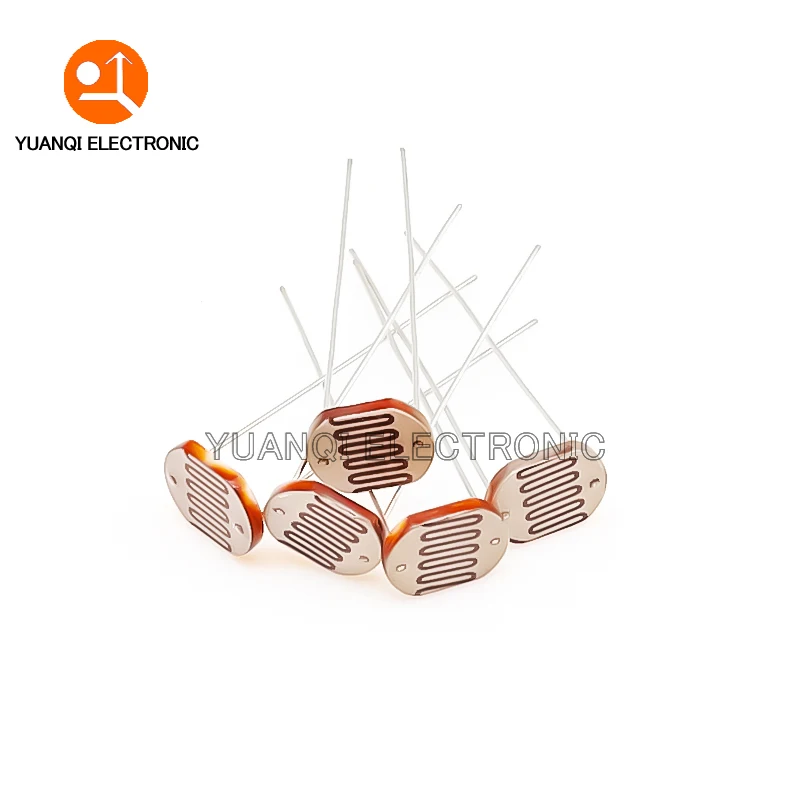 5pcs 12528 Light Dependent Resistor LDR 12MM Photoresistor Photosensitive GL12528 Photoconductive resistance