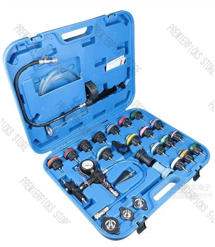 28-Piece Universal Radiator Pressure Tester Vacuum Cooling System Test Detector Set