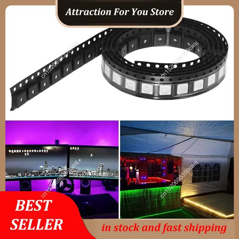حار بيع 100 قطعة WS2812B RGB LED رقاقة 5050SMD الأبيض PCB WS2812 رقاقة بكسل قابلة للعنونة بشكل فردي DC5V #4