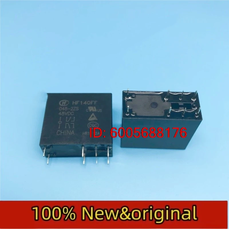 10PCS HF140FF-048-2ZS 48VDC Two group conversion 8-pin 10A250VAC Hongfa relay JZX-140F Original & Brand New