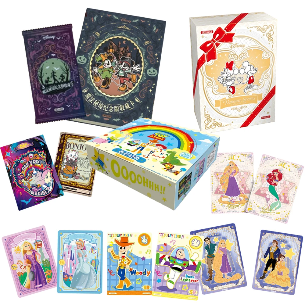 

Disney Collection Kamichi Mickey Mouse Surrounding Small Cards Halloween and Heartbeat Series Crystal Commemorative Cards