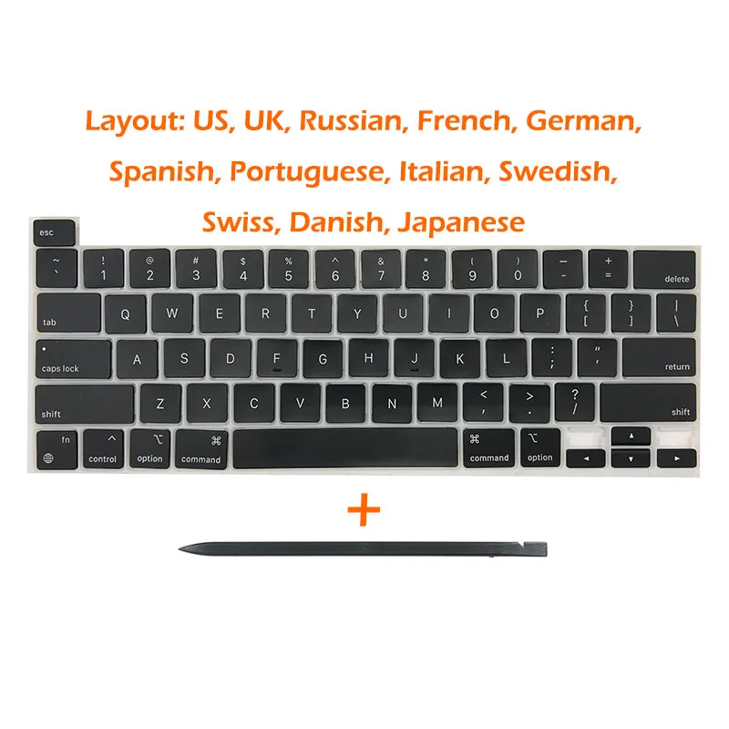 Klawiatura do laptopa A2338 Klawisze do Macbook Pro Retina 13" M1 M2 A2338 2020 2022 Naprawa klawiatury US UK RU FR GER SP PO SW DK JP — zdjęcie produktu 7