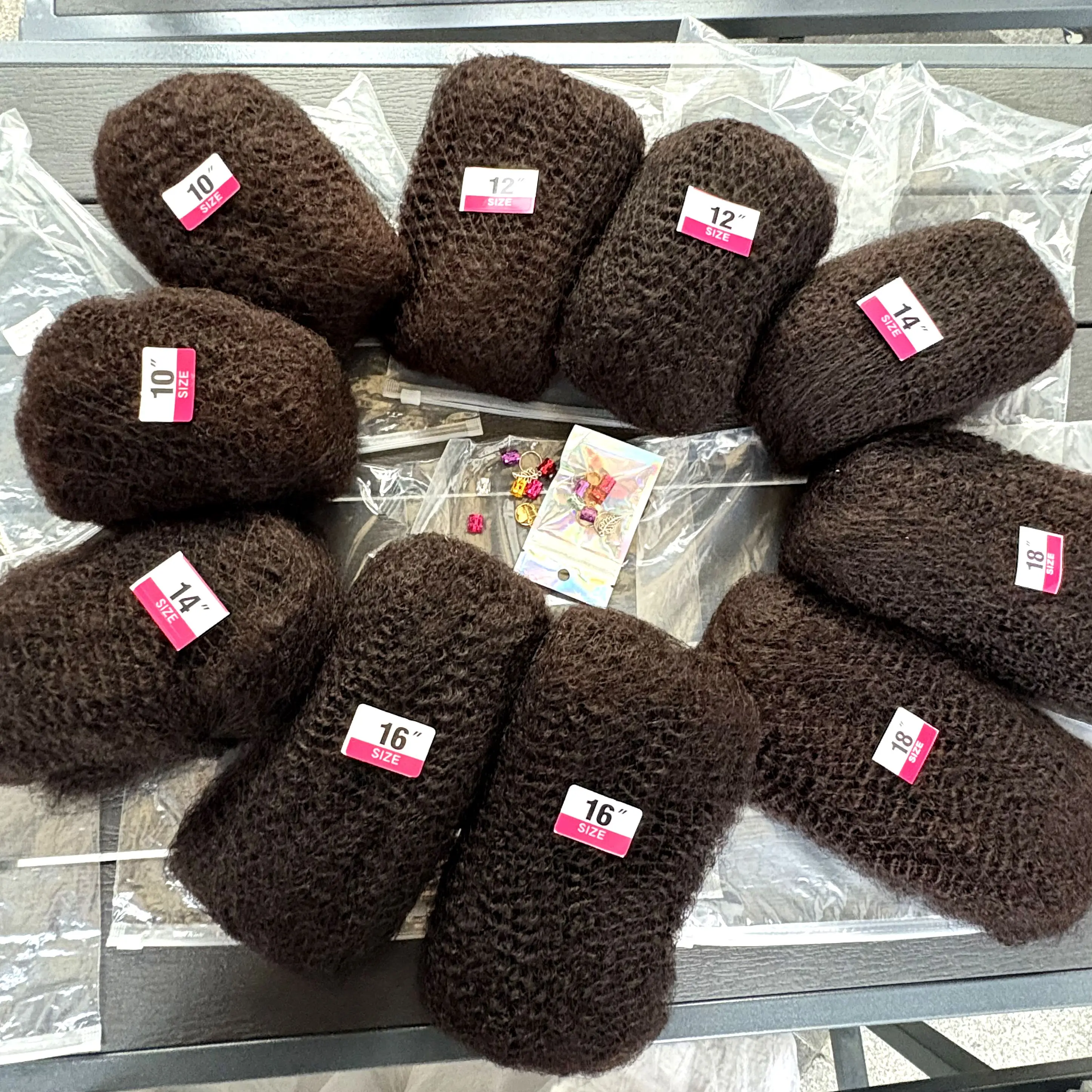 10-16Inch Natural 4C Afro Kinky Curly Bulk Human Hair Extensions No Weft Brazilian Remy Bulk for Locs Braiding Hair