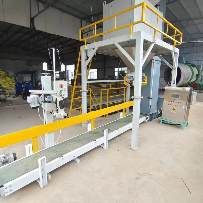 Complete Electric Fertilizer Packaging Line with Motor Quantitative Filling Bag Closing & Conveyor Output
