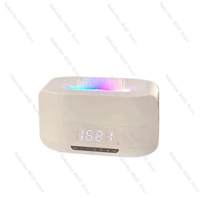 

Flame Aromatherapy Machine Humidifier Bluetooth Stereo Integrated Home Silent Bedroom Atmosphere Night Light Male Birthday Gift
