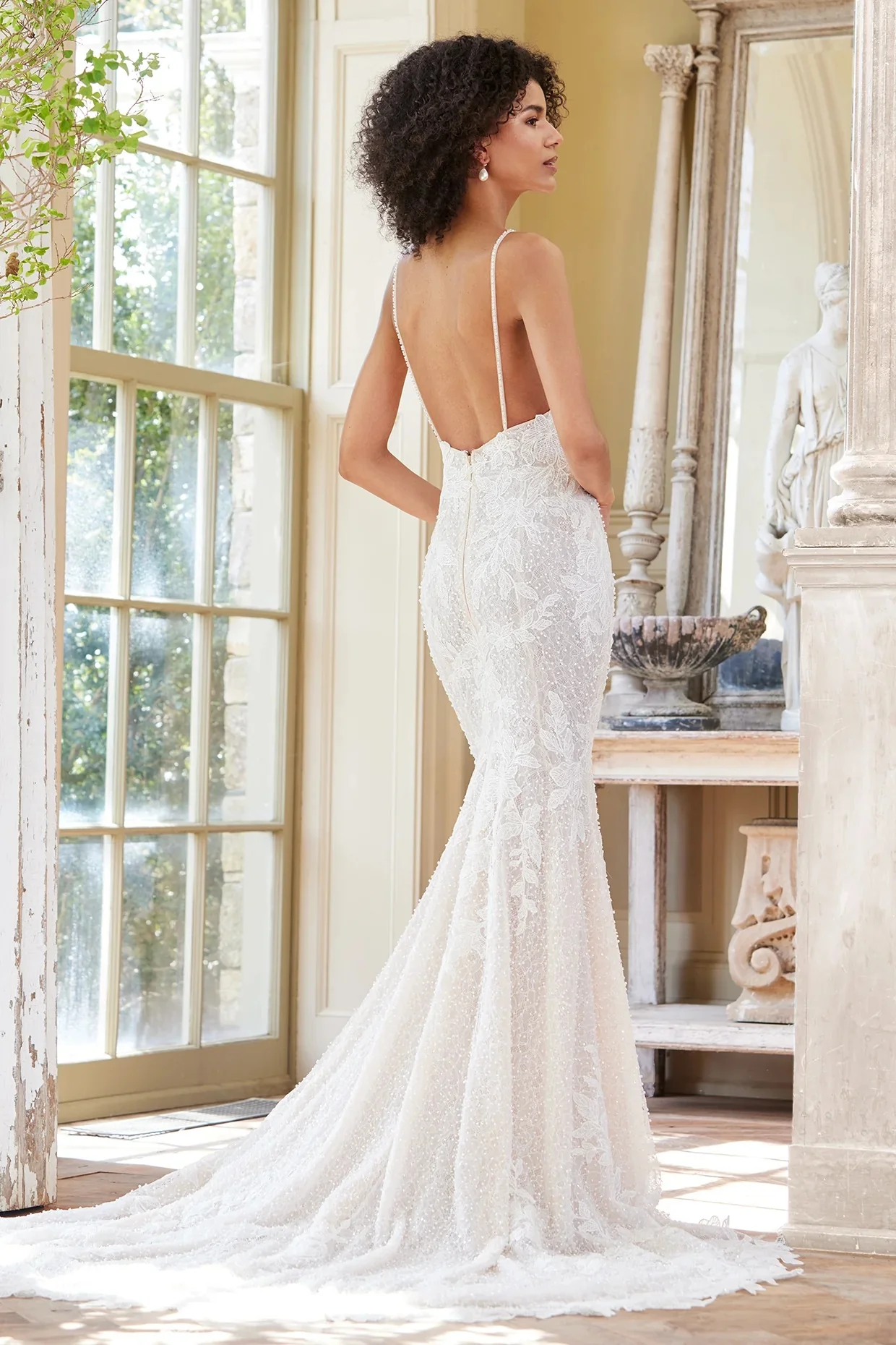 Kanten trouwjurk vestido de noiva sereia vestidos elegantes minimalistische civil alta costura bochtige bruidsboetiekwinkel bodas