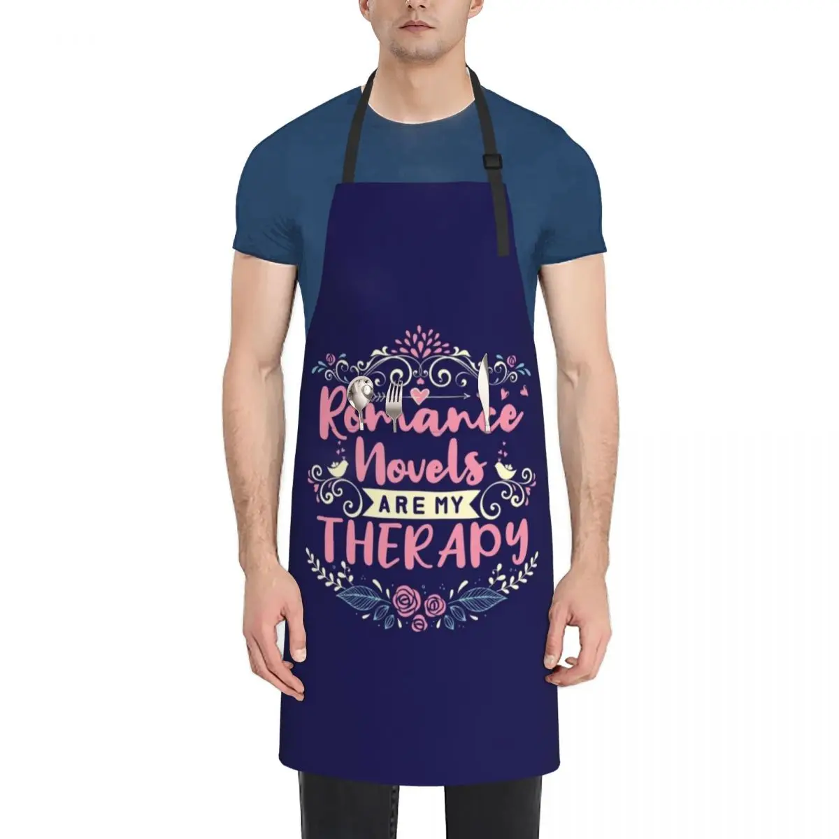 

Romance Novels Are My Therapy Apron restaurant accessories work ladies Costume Waiter Apron