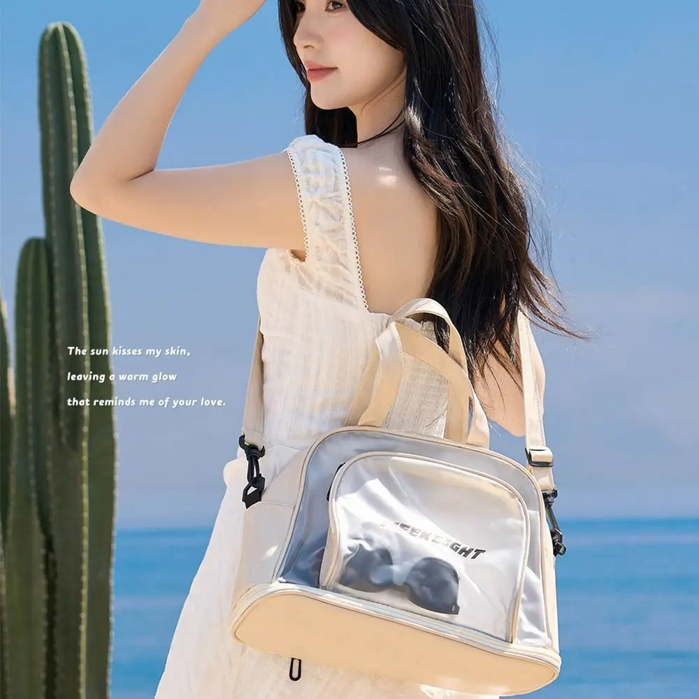 

Большая вместительная сумка для плавания из ПВХ, водонепроницаемый материал из ПВХ, спортивная спортивная сумка, карман для обуви, большая сумка для стирки багажа, использование в бассейне