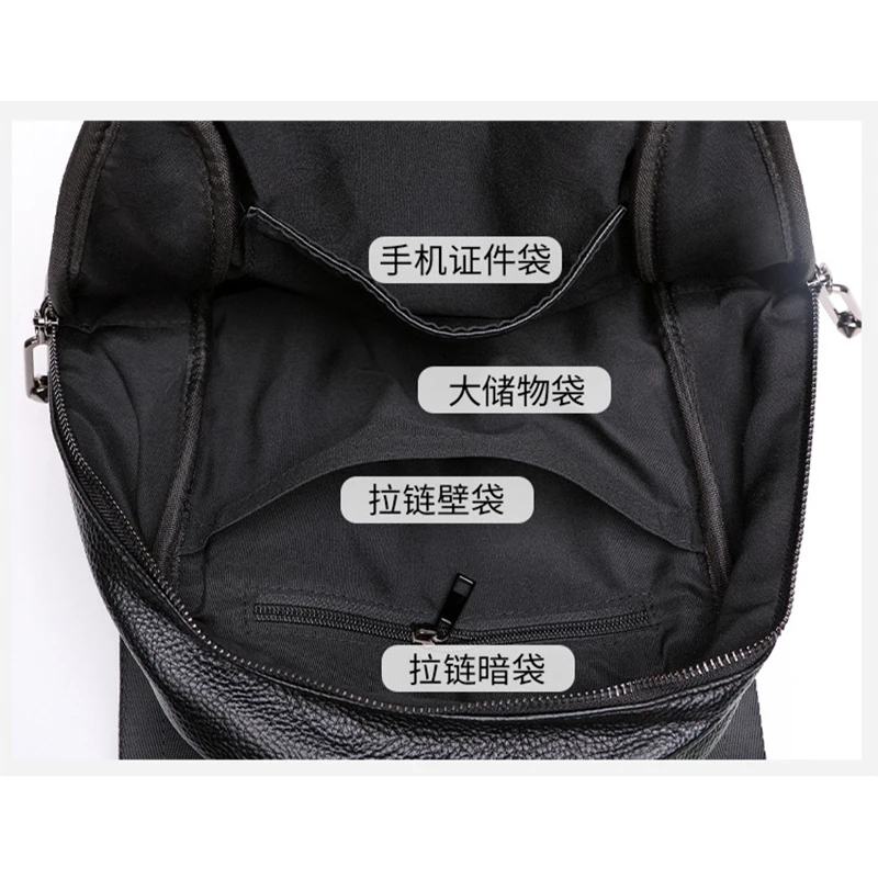 2024 New Fashion Genuine Leather Women\'s Backpacks bag brand cowhide Travel Backpack for girl school bags mochila feminina