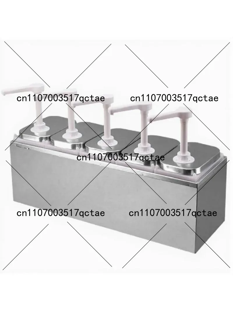 2L Multi-Use Sauce Pump Bottle | 5 Heads for Syrup, Jam, Condiments (PP Pump Heads)