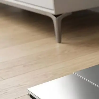 Side Vent Diverter Adjustable Vent Extender High Strength Aluminum Alloy Sleek Modern Silver Finish For Furniture Bottom Vents