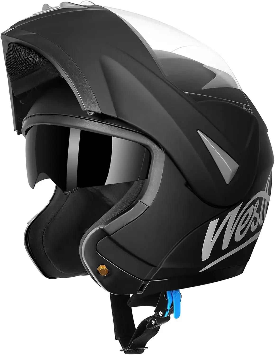 

Stylish Dual Visor Full Face Motorcycle Helmets for Adults - Premium Modular Motorbike Helmet for Men & Women - ATV Helmet with
