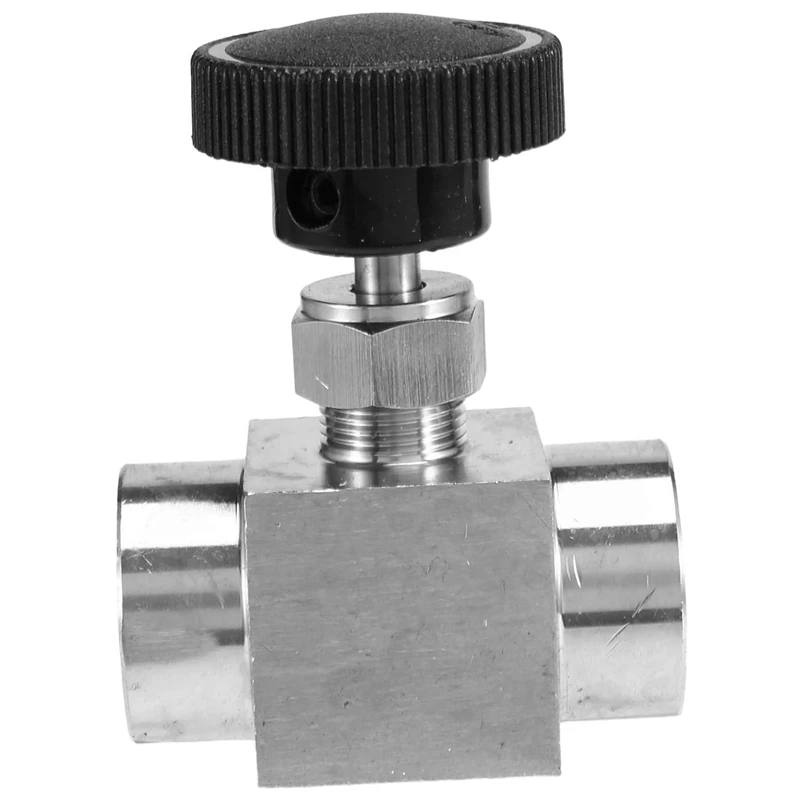 Válvula de aguja de cierre de Control de flujo de acero inoxidable, rosca hembra igual a BSP SS 304