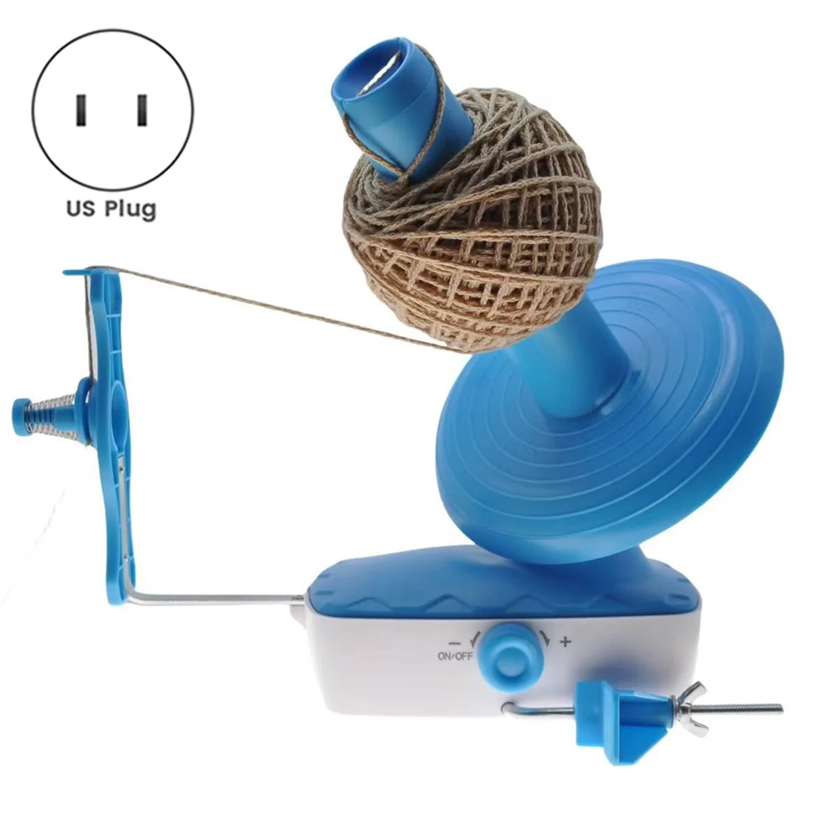 Y02AElectric Yarn Winder, Adjustable Speed Yarn Ball Winder,Automatic Yarn Winder for Crochet Knitting Lovers EU Plug