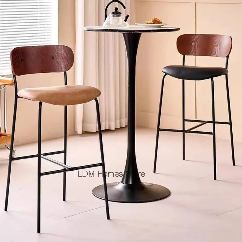 Baby Velvet Bar Chair Vintage Accent Living Room Coffee Modern Bar Chair Portable Lightweight Chaise Velours Nordic Furniture