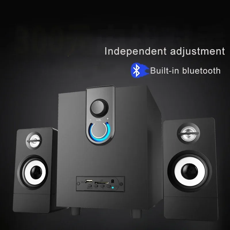Home Theater Computer Multimedia Bluetooth Speaker Desktop Subwoofer For Notebook USB 3.5 mm Connection 3D Stereo Music Center