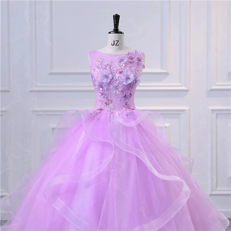 Nuevos Vestidos dulce vestido de fiesta Vestidos de quinceañera Lucury apliques vestido de fiesta elegante vestido Formal de regreso a casa personalizado