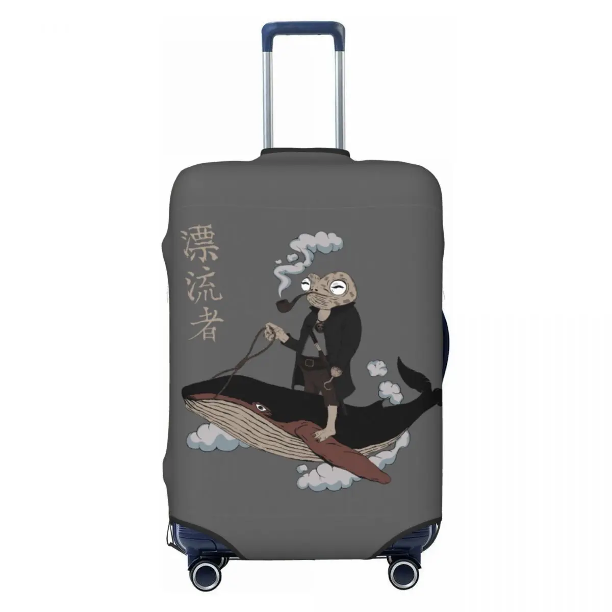 Samurai Frog Suitcase Cover Japanese Creative Anime Cruise Trip Protection Flight Fun Luggage Accesories Xmas Gift