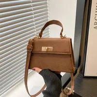 Fashionable High-Quality Women's Handbag 2025 New Style Kelly Bag Small Square Crossbody Bag Net Red Single Shoulder Sling Bag