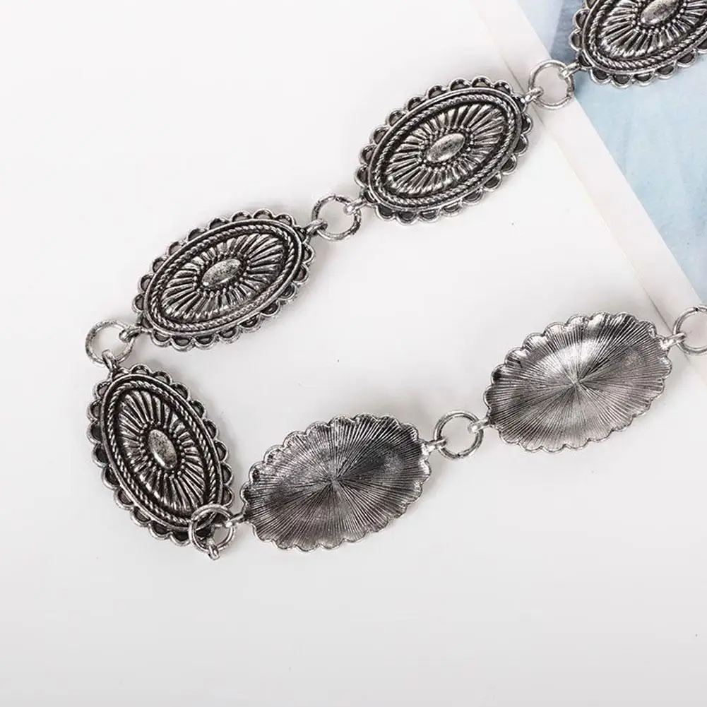 جديد العرقية نمط الرجعية الخصر البوهيمي تنوعا حزام على شكل سلسلة فستان المرأة الراقية مع حزام ملحقات السلسلة