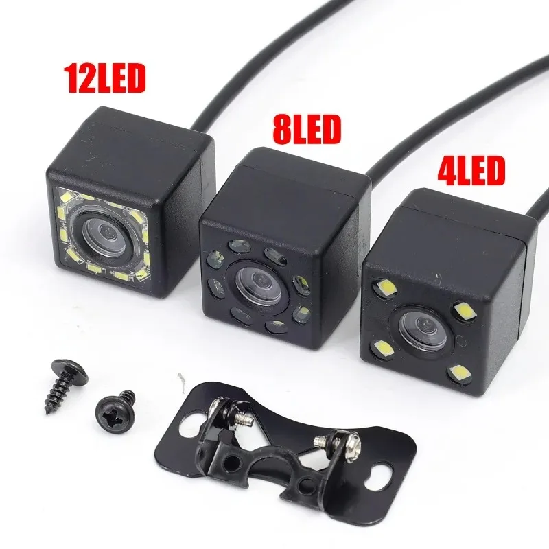 

НОВАЯ широкоугольная HD автомобильная камера заднего вида, видеокамера заднего вида, резервная камера заднего вида, 12-светодиодная парковочная камера ночного видения