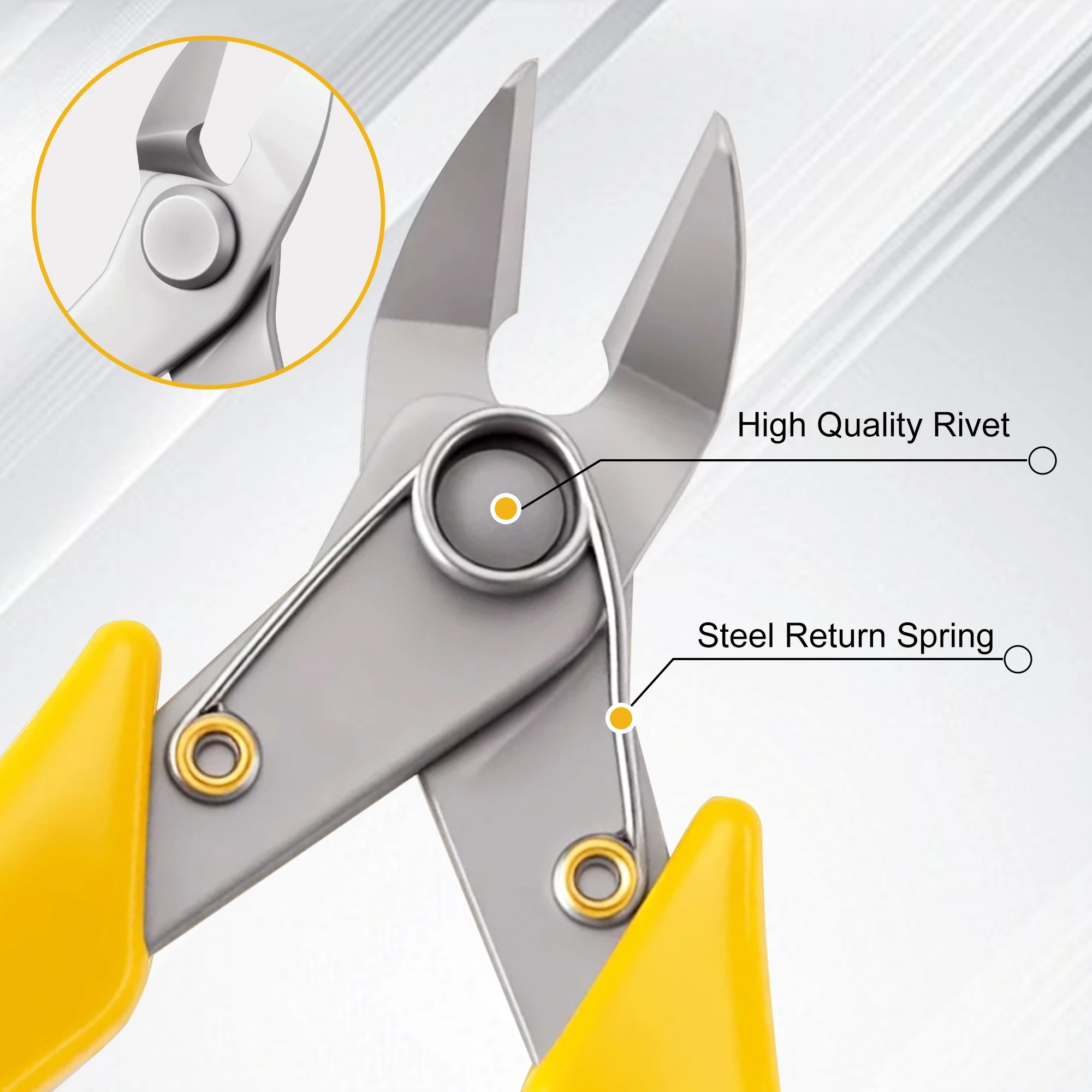 Bomurphy Wire Cutting Tool with Spring – Flush Cutters for Jewelry Making, Toy Models, Electronics, Craft Wire, image 2