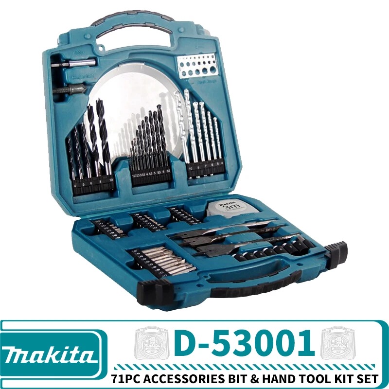 Makita D-53001 71PC Accessories Bit Hand Tool Kit Set Power Tool Accessories