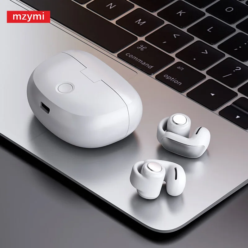 

mzymi Bluetooth 5.3 Earphones V12 Earclip Wireless Headphones Sport Headset OEM Waterproof TWS Earbuds With Mic For XIAOMI