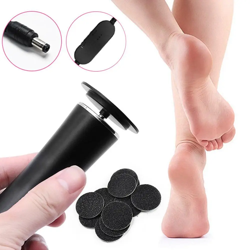 ملف كهربائي للأقدام آلة باديكير مزيل الجلد الميت الكالس القدم طحن المتقلب قابلة للشحن أداة العناية بالقدم الغسيل جديد