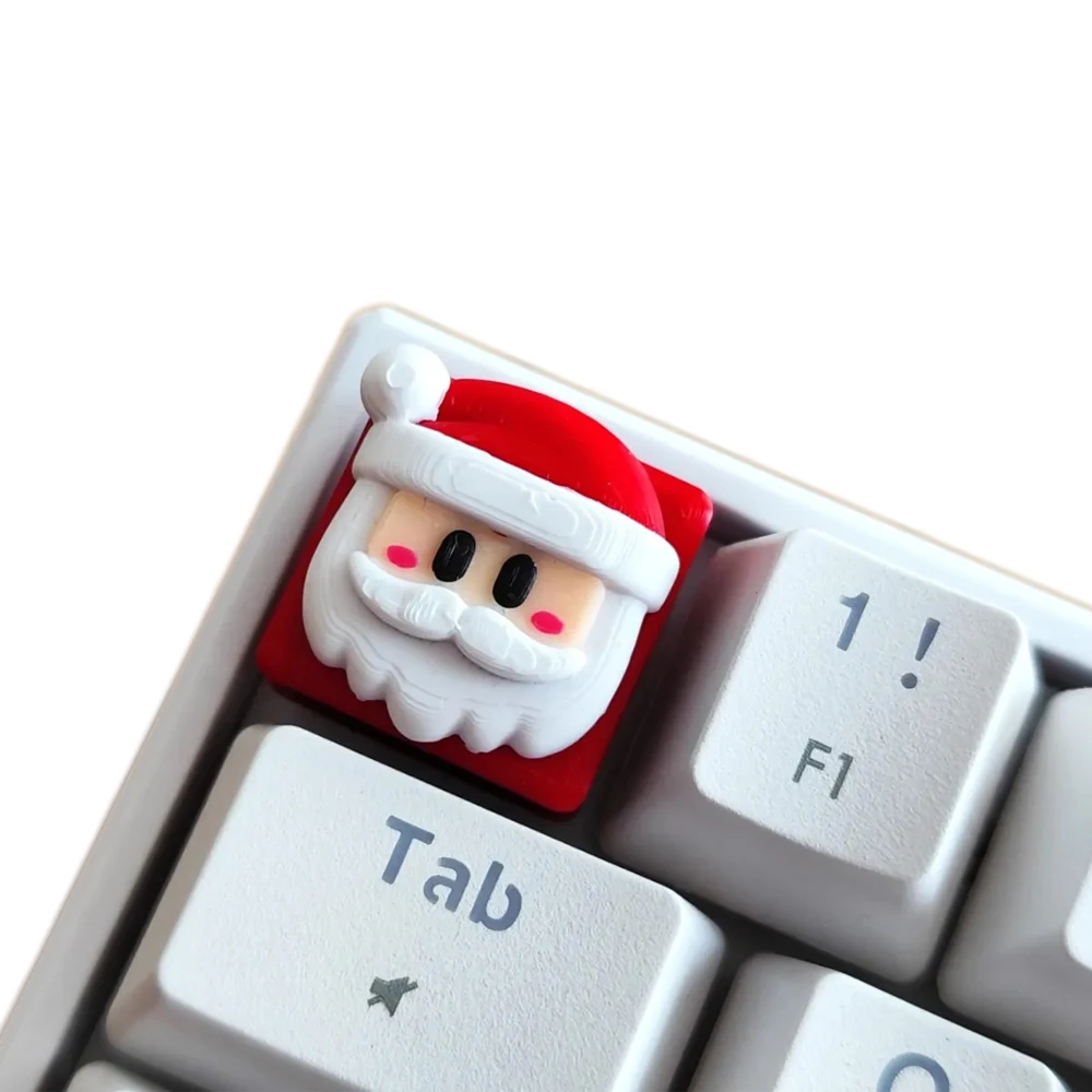 1pc produção de impressão 3d keycap para mx switch teclado mecânico para chave natal papai noel individualidade para chave boné