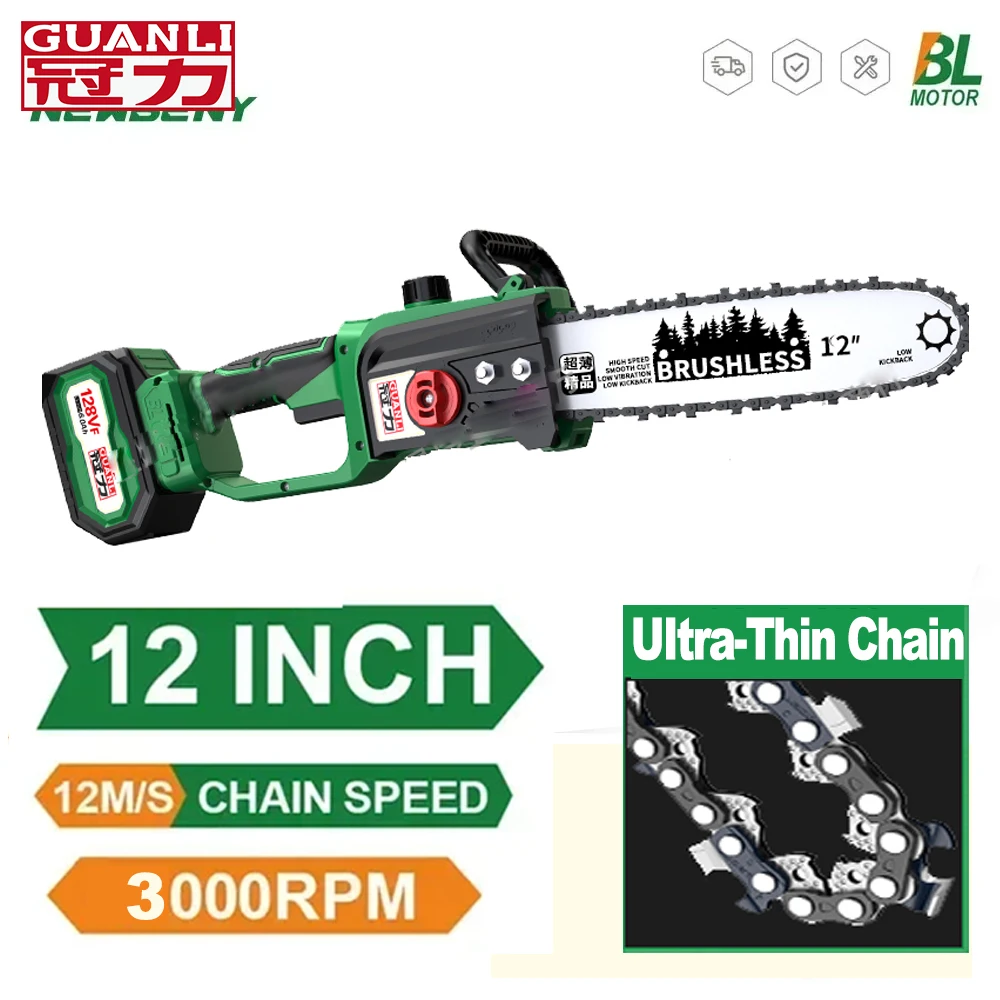 2000 w12/16 inch brushless chainsaw cordless rechargeable woodworking garden pruning saw Makita 18V battery