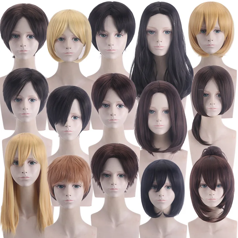 

Long Wavy Brown Synthetic Wig Anime Costume Party Hair Cosplay Heat Resistant Fiber for Women Girls