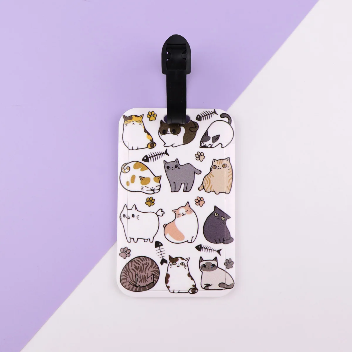 لطيف القطط البلاستيك الأمتعة العلامة ديناصور حقيبة الظهر مكافحة خسر قائمة حامل بطاقات التعريف الشخصية موضة إكسسوارات الأمتعة الهدايا