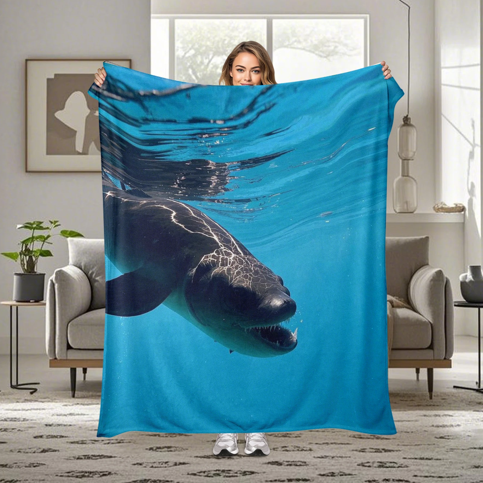 Inspired By Orcas And The Ocean This Blanket Merges Marine Mystery With Natural Beauty For Loved Ones